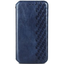 Кожаный чехол книжка GETMAN Cubic (PU) для Samsung Galaxy A23 4G – Синий