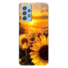 Чехол с Цветами для Samsung Galaxy A23 (поле подсолнухов)