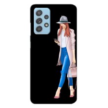 Чехол с картинкой Модные Девчонки Samsung Galaxy A23 (Девушка со смартфоном)