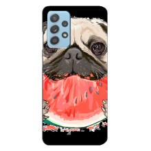 Чехол (ТПУ) Милые собачки для Samsung Galaxy A23 (Смешной Мопс)