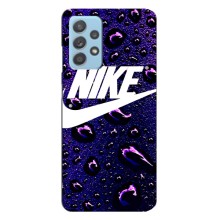 Чехол с логотипом Найк на Samsung Galaxy A23 – Найк на фиолетовом