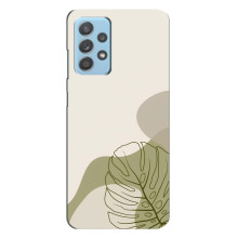 Силиконовый чехол с принтом в цветах на Samsung Galaxy A23 – Монстера зелёная