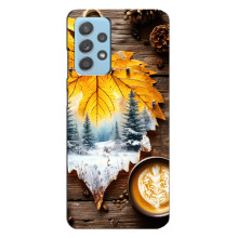 Чехол с уникальным дизайном «Осень с кофе» для Samsung Galaxy A23 – Осенне-зимнее кофе