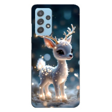 Яркий чехол для Samsung Galaxy A23 с Зимними Оленятами – Блистающий оленёнок