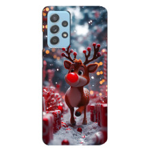 Яркий чехол для Samsung Galaxy A23 с Зимними Оленятами – Олень среди подарков