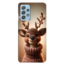 Яркий чехол для Samsung Galaxy A23 с Зимними Оленятами – Олень в свитере