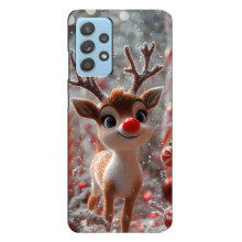 Яркий чехол для Samsung Galaxy A23 с Зимними Оленятами