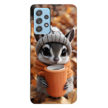 Печатный чехол «Зверята с кофе» для Samsung Galaxy A23