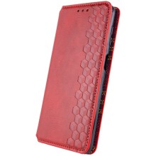 Шкіряний чохол книжка GETMAN Cubic (PU) для Samsung Galaxy A24 4G – Червоний