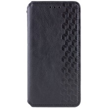 Шкіряний чохол книжка GETMAN Cubic (PU) для Samsung Galaxy A24 4G – Чорний