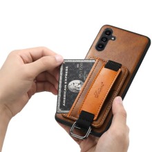 Кожаный чехол Wallet case and straps для Samsung Galaxy A24 4G – Коричневый