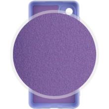 Чехол Silicone Cover Lakshmi Full Camera (A) для Samsung Galaxy A24 4G – Сиреневый