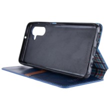 Кожаный чехол-книжка GETMAN Cubic (PU) для Samsung Galaxy A24 4G – Синий