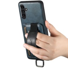 Кожаный чехол Wallet case and straps для Samsung Galaxy A24 4G – Синий