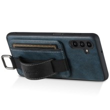 Кожаный чехол Wallet case and straps для Samsung Galaxy A24 4G – Синий