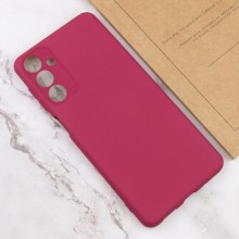 Чохол TPU GETMAN Liquid Silk Full Camera для Samsung Galaxy A24 4G – Бордовий