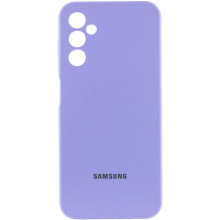 Чохол Silicone Cover Lakshmi Full Camera (AAA) with Logo для Samsung Galaxy A24 4G – Бузковий