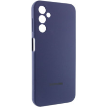 Чохол Silicone Cover Lakshmi Full Camera (AAA) with Logo для Samsung Galaxy A24 4G – Темно-синій