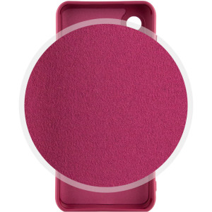 Чохол Silicone Cover Lakshmi Full Camera (AAA) для Samsung Galaxy A24 4G – Бордовий