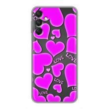 Чехлы для любимой на Samsung Galaxy A24 (VPrint) (Pink hearts)