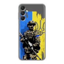 Чехлы с картинкой ЗСУ для Samsung Galaxy A24 (AlphaPrint) (АРТ солдат)