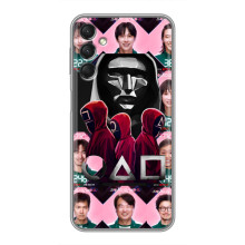 Чехол Гра в кальмара для Samsung Galaxy A24 – Персонажи игры кальмара