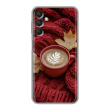 Чехол с уникальным дизайном «Осень с кофе» для Samsung Galaxy A24 – Кофе на пледе