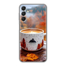 Чехол с уникальным дизайном «Осень с кофе» для Samsung Galaxy A24 – Кофе на природе