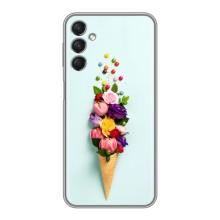 Чехлы с тематикой "ЦВЕТЫ" на Samsung Galaxy A24 (Цветок-мороженное)