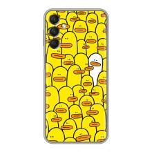 Силиконовый бампер с картинкой животных для Samsung Galaxy A24 (Особенный)