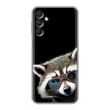 Силиконовый Чехол с Енотами на Samsung Galaxy A24 (Стильный Енот)