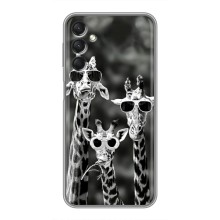 Силіконовий чохол з КАРТИНКАМИ літо для Samsung Galaxy A24 (AlphaPrint) (Жирафи в окулярах)
