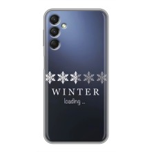 Зимні Чохли для Samsung Galaxy A24 - прозорий фон (Winter loading)