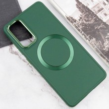 TPU чехол Bonbon Metal Style with MagSafe для Samsung Galaxy A25 5G – Зеленый