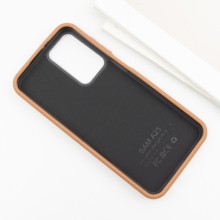 Кожаный чехол Leather Case Metal Buttons для Samsung Galaxy A25 5G – Коричневый