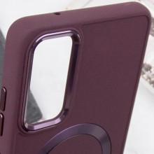 TPU чохол Bonbon Metal Style with MagSafe для Samsung Galaxy A25 5G – Бордовий