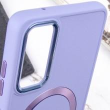 TPU чохол Bonbon Metal Style with MagSafe для Samsung Galaxy A25 5G – Бузковий