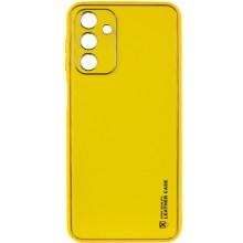 Кожаный чехол Xshield для Samsung Galaxy A25 5G (Желтый)