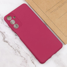 Чохол Silicone Cover Lakshmi Full Camera (AA) для Samsung Galaxy A25 5G – Бордовий