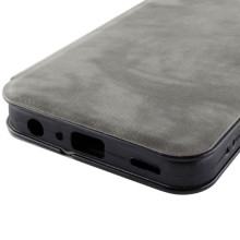 Кожаный чехол-книжка Belora для Samsung Galaxy A25 5G – Серый