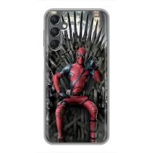 Чехлы Фильмы для Самсунг А25 (VPrint) – Дэдпул на троне