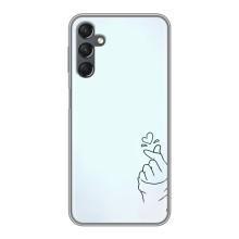 Чехлы (Знак сердечка) на Samsung Galaxy A25 (A256) – Сердце на голубом