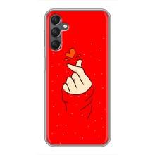 Чехлы (Знак сердечка) на Samsung Galaxy A25 (A256) – Сердце на красном