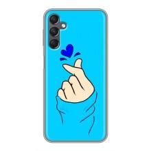 Чехлы (Знак сердечка) на Samsung Galaxy A25 (A256) – Сердце на синем