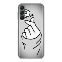 Чехол с принтом для Samsung Galaxy A25 (A256) (AlphaPrint - Знак сердечка) – Значок Love