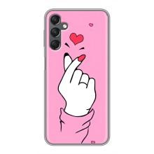 Чехол с принтом для Samsung Galaxy A25 (A256) (AlphaPrint - Знак сердечка) – Знак Love