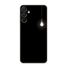 Чехол с картинками на черном фоне для Samsung Galaxy A25 (A256) (Лампочка)