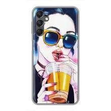 Чехол с картинкой Модные Девчонки Samsung Galaxy A25 (A256) (Девушка с коктейлем)