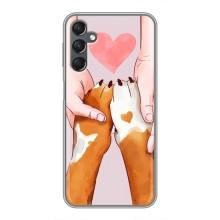 Чехол (ТПУ) Милые собачки для Samsung Galaxy A25 (A256) – Любовь к собакам