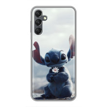 Чохол з малюнком Стіч для Samsung Galaxy A25 (A256) – Стіч з квіткою